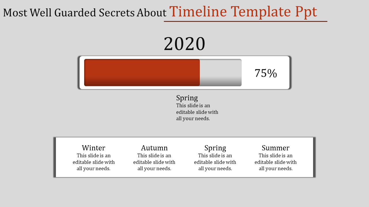 Seasonal Timeline Template PPT and Google Slides design